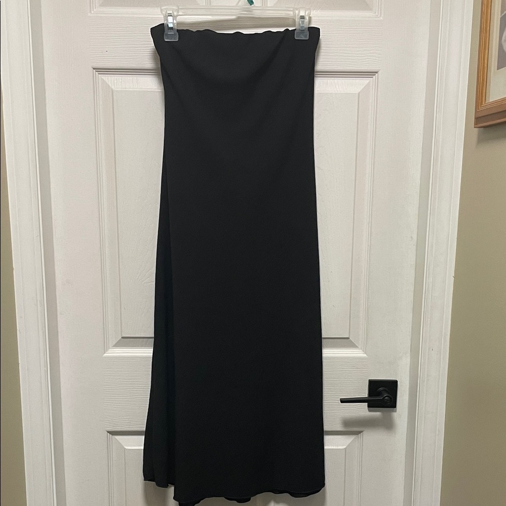 See You Monday | Strapless | Black | Bandeau Slouchy Style Dress |PullOn |Size L